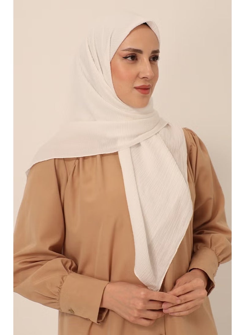Sefa Merve Bürümcük Scarf 90162-35 Ecru - Image 2